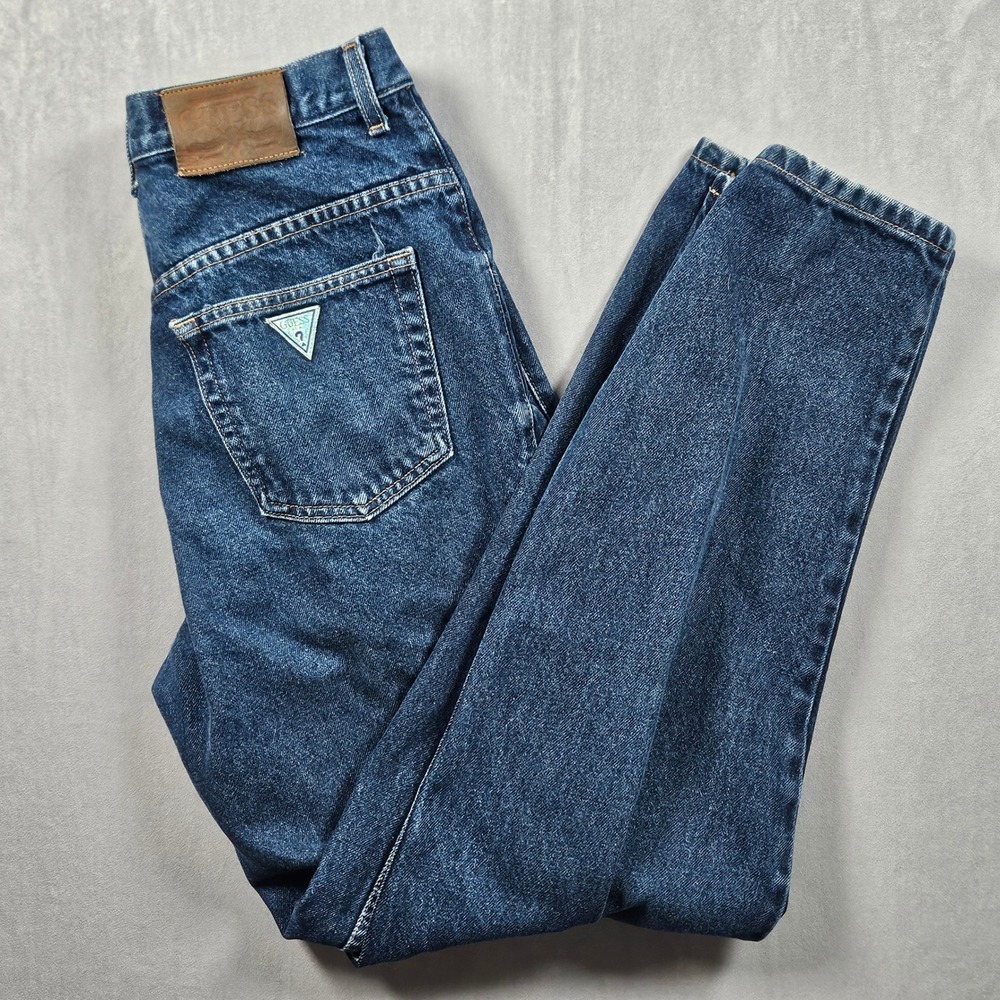 Vintage Guess Pascal Jeans Mens 32 (Fits 30x32) Dark Wash Loose Fit Made In USA